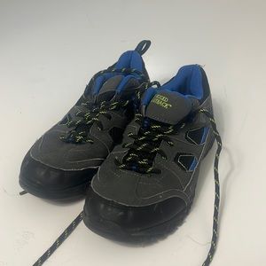 Rugged Outback Sz 4Y Outdoor Grey Blue Hiking Boots